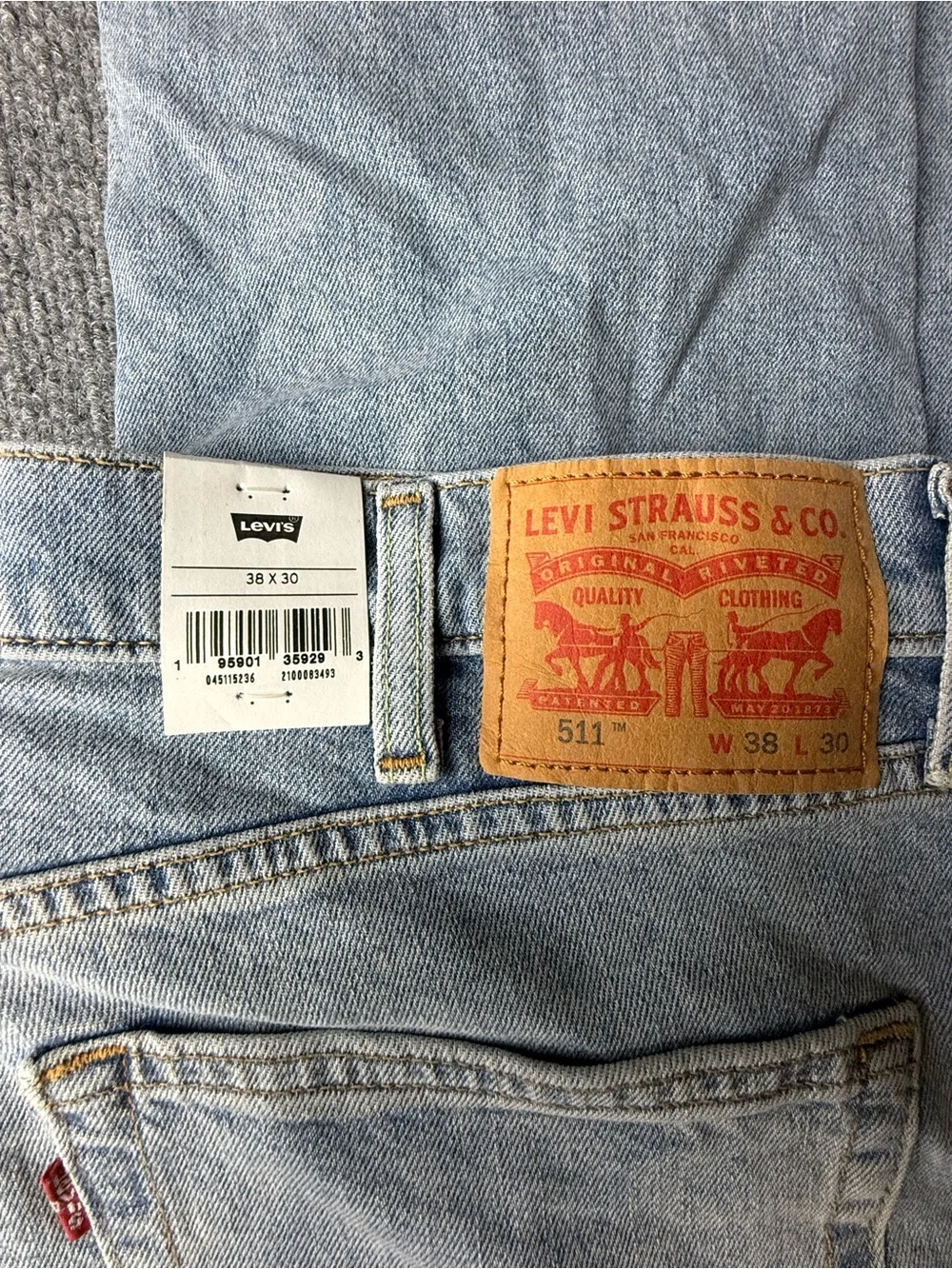Levi’s 511 Slim Flex Stretch Light Wash Men's Jeans, Size 38x30